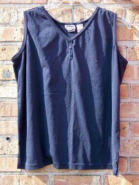 Separate Issue Women's Black Tank Top, Size 20W